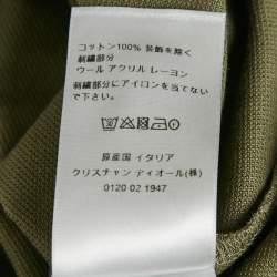 Dior Homme Green Logo Embroider Cotton Polo T-shirt XXXL