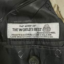 Pre Owned Christian Dior Le Connaisseur Vintage Dark Grey Wool Single Breasted Blazer XL