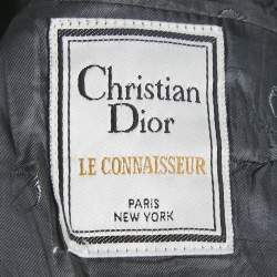 Pre Owned Christian Dior Le Connaisseur Vintage Dark Grey Wool Single Breasted Blazer XL