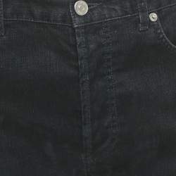 Pre Owned Dior Velvet Logo Embroidered Slim Fit Jeans M Waist 32 "