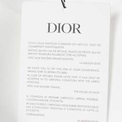 Pre Owned Dior Homme White CD Diamond Embroidered Cotton T-Shirt XXS