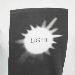 Pre Owned Dior Homme White Printed Cotton T-Shirt XS
