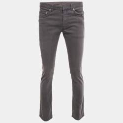 Pre Owned Dior Homme Grey Washed Denim Jeans L Waist 34"