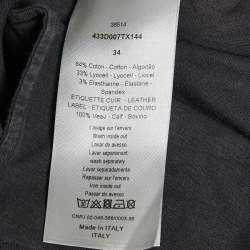 Pre Owned Dior Homme Grey Washed Denim Jeans L Waist 34"