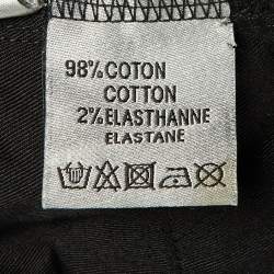 Pre Owned Dior Black Logo Atelier Print Denim Jeans S Waist 32"