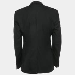 Pre Owned Dior Black Wool Regular Fit Blazer XL
