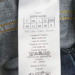 مملوكة مسبقًا بنطلون جينز كريستيان ديور دنيم أزرق واسع بوسط 33 إنش