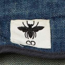 Pre Owned جاكيت ديور جينز مطرز أزرق بمقاس وسط - ميديام