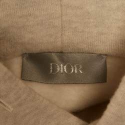 Pre Owned Dior Homme X ERL Grey Jersey Hooded Relaxed Fit Sweatshirt S
