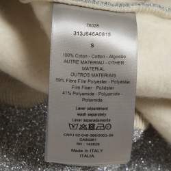 Pre Owned Dior Homme X ERL Grey Jersey Hooded Relaxed Fit Sweatshirt S