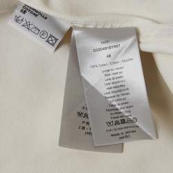 مملوكة مسبقًا Dior Homme White Paint Splatter Denim Overshirt M