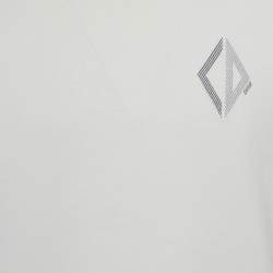 Pre Owned Dior Homme White Jersey CD Diamond Embroidered T-Shirt M