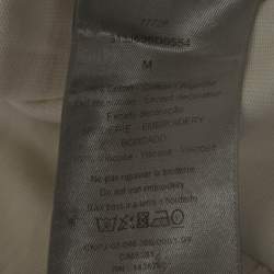 Pre Owned Dior Homme White Jersey CD Diamond Embroidered T-Shirt M