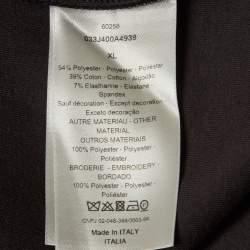 Pre Owned Dior X Stussy Blurred Oblique Jersey and Synthetic Anorak Hoodie XL