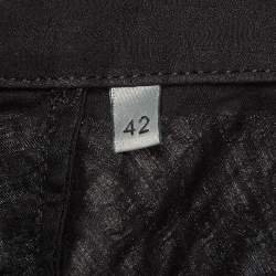 Pre Owned Christian Dior Homme Black Oblique Cotton Long Sleeves Shirt XL