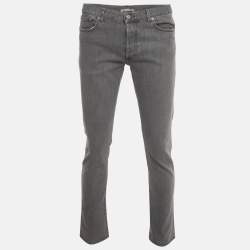 Pre Owned Dior Homme Grey Denim Slim Fit Jeans M/Waist 34" 