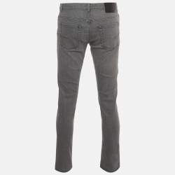 Pre Owned Dior Homme Grey Denim Slim Fit Jeans M/Waist 34" 