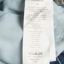 Pre Owned Dior Homme Blue Denim Slim Fit Jeans M/Waist 34"
