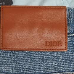 Pre Owned Dior Homme Blue Denim Slim Fit Jeans M/Waist 34"