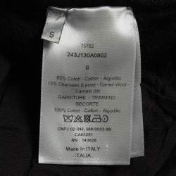 Pre Owned Dior Homme Black Jersey Drawstring Sweatpants S