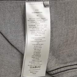 Pre Owned Dior Homme Grey Denim Shearling Trim Jacket XL