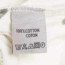 Pre Owned Christian Dior Homme White Denim Regular Fit Jeans M/Waist 32"