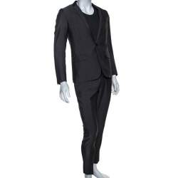 Dior Grey Wool Tailored Suit S