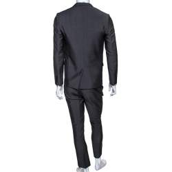 Dior Grey Wool Tailored Suit S