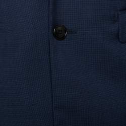 Dior Navy Blue Wool Tailored Suit XS 