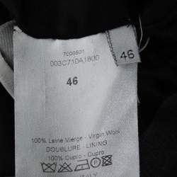 Dior Grey Wool Two Button Coat Jacket S