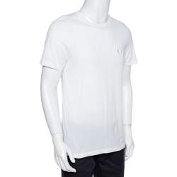 Dior Homme White & Navy Blue Logo Embroidered T-Shirt 3XL Christian Dior  Homme | The Luxury Closet