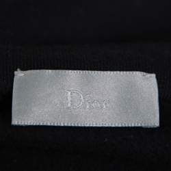 Pre Owned Dior Homme Black Cotton & Synthetic Paneled Hoodie XL