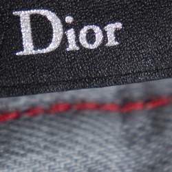 Dior Light Grey Denim Straight Leg Jeans M