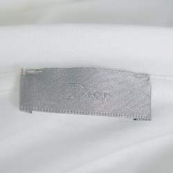 مملوكة مسبقًا Dior Homme White Paris Printed Cotton Crewneck T-Shirt S