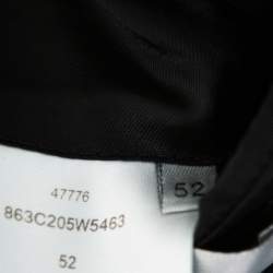Dior Homme Black Wool Embellished Button Front Blazer XL