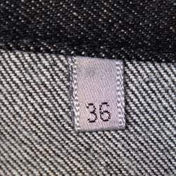 Pre Owned Dior Homme Black Denim Wide Leg Jeans XL