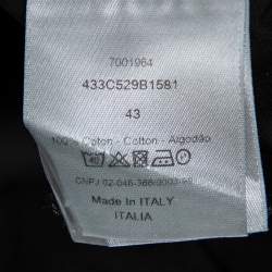 Pre Owned Dior Homme Black Cotton Button Front Shirt XXL