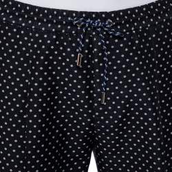 Dior Homme Black Polka Dot Jacquard Joggers M