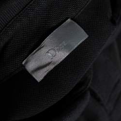 Pre Owned Dior Grey Bee Embroidered Cotton Pique Polo T-Shirt M