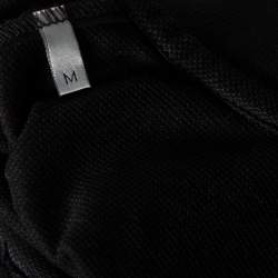 Dior Homme Black Bee Embroidered Cotton Pique Polo T-Shirt M