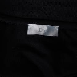 Dior Homme Black Bee Embroidered Cotton Pique Polo T-Shirt M