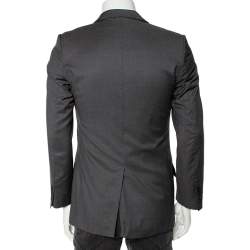 Dior Grey Wool Single Breasted Blazer S