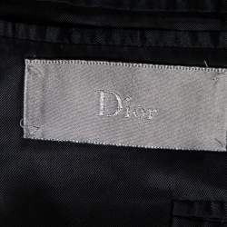 Dior Grey Wool Single Breasted Blazer S