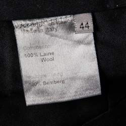 مملوكة مسبقًا Dior Homme Grey Check Pattern Wool Tapered Leg Pants XS