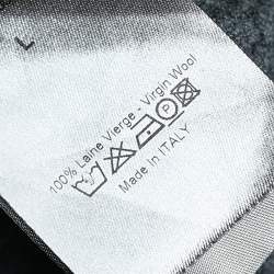 Pre Owned Dior Homme Grey Wool Knit V-Neck Sweater L