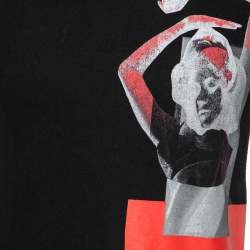 مملوكة مسبقًا Dior Black Printed Cotton Short Sleeve T-Shirt S