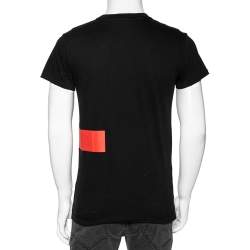 مملوكة مسبقًا Dior Black Printed Cotton Short Sleeve T-Shirt S