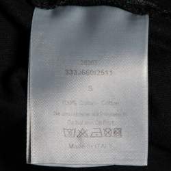 مملوكة مسبقًا Dior Black Printed Cotton Short Sleeve T-Shirt S