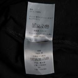 مملوكة مسبقًا Dior Black Printed Cotton Short Sleeve T-Shirt S