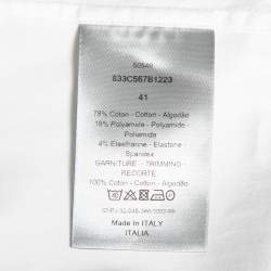 Dior White Cotton Button Front Shirt L